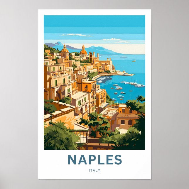 Neapel Italien Reisen Print Poster (Vorne)