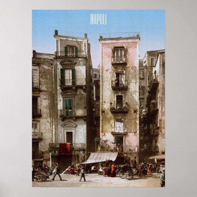 Neapel, Italien um 1900 Poster (Vorne)