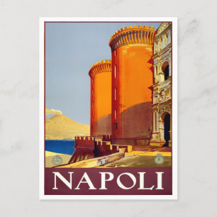 Neapel Italien Vintage-Reise Postkarte