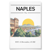 Neapel-Minimalismusposter für alle Umgebungen