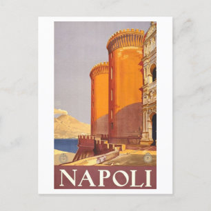 Neapel (Napoli) Vintage-Reiseposter Postkarte