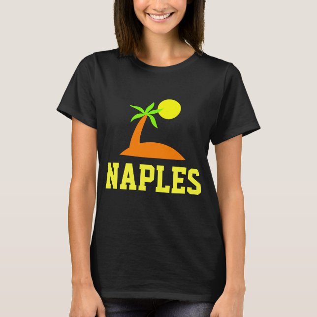 Neapel - Palmen und Sonnenschein - Maßgeschneidert T-Shirt (Vorderseite)