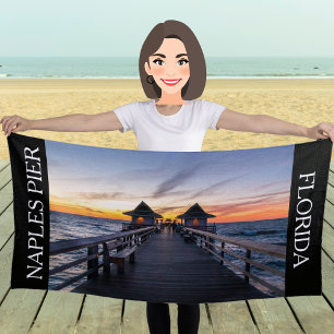 Neapel Pier Florida Urlaub Strandtuch