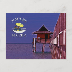 Neapel Pier in der Blues Postkarte