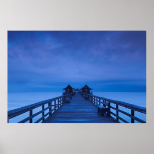 Neapel Pier, morgens Poster