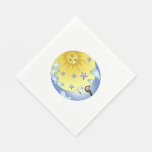 Neapel/Sonne, Mond und Sterne Serviette