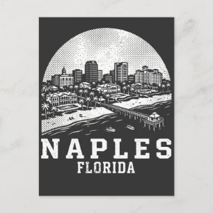 Neapel Stadt Florida Postkarte