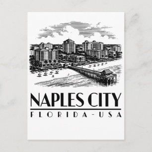 Neapel Stadt Florida USA Postkarte