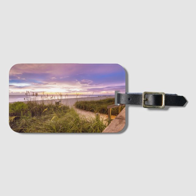 Neapel-Strand Florida Gepäckanhänger (Vorderseite (Horizontal))