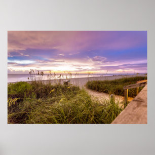 Neapel-Strand-Ufer und ruhiger Ozean   Florida Poster