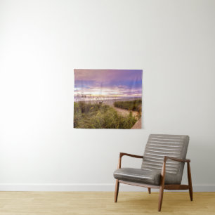 Neapel-Strand-Ufer und ruhiger Ozean Florida Wandteppich