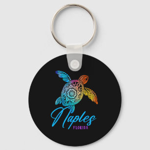 Neapel-Tie-Dye-Seeschildkröte Florida-Strandurlaub Schlüsselanhänger