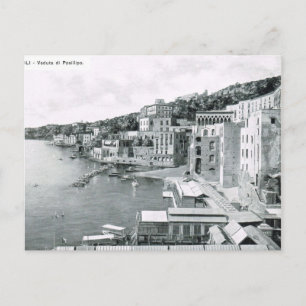 Neapel, Veduta di Posillipo 1908 Postkarte