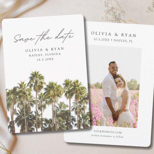 Neapel Wedding Florida Save the Date Einladung (Naples Wedding Florida Save the Date Invitation
)