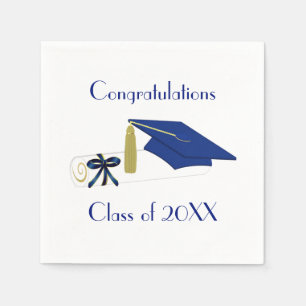 Neapel: Whitepaper der Blue and White Graduation P Serviette