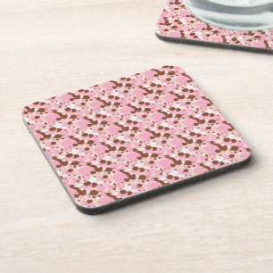 Neapolitan Dots 01-Lt Pink-UNTERSETZER-SET Getränkeuntersetzer