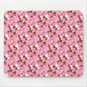 Neapolitan Dots 02 Pink Dark-COMPUTER MOUSEPAD