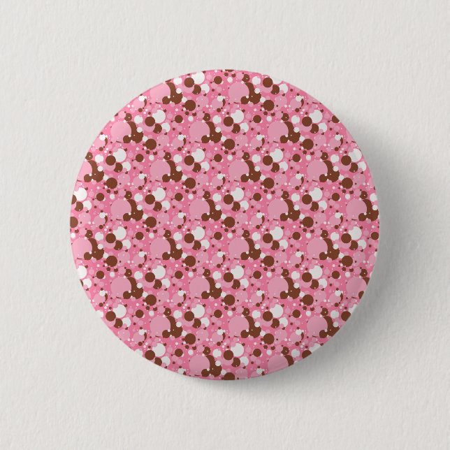 Neapolitan Dots 02 Rosa Dunkles BUTTON BACKED BUTT (Vorderseite)