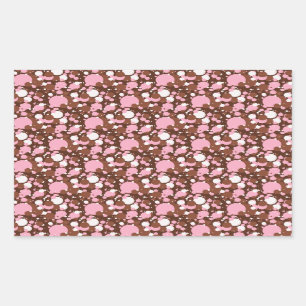 Neapolitan Dots 03 Braun M-RECTANGULAR STICKERS