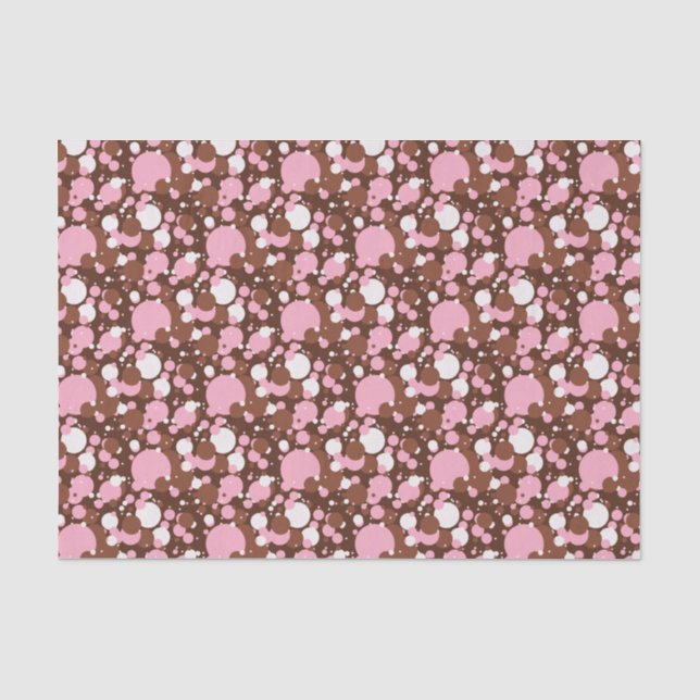 Neapolitan Dots 3 Brown Medium-TISSUE WRAP PAPIER (Vorderseite)