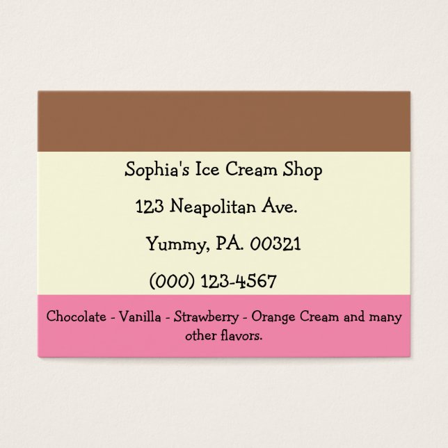 Neapolitan Ice Cream (Vorderseite)