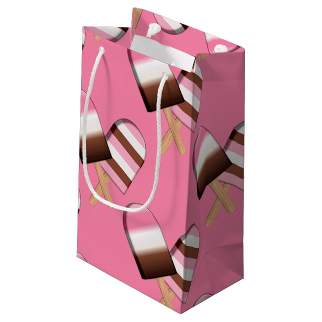 Neapolitan Ice Cream Bars 01-GIFT BAG S Kleine Geschenktüte (Rückseite Schrägansicht)