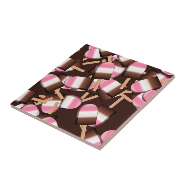 Neapolitan Ice Cream Bars 2 KERAMIKEN TILE Fliese (Seite)