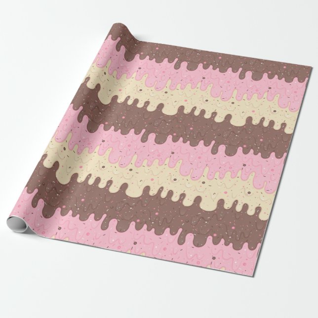 Neapolitan Ice Cream Geschenkpapier (Ungerollt)