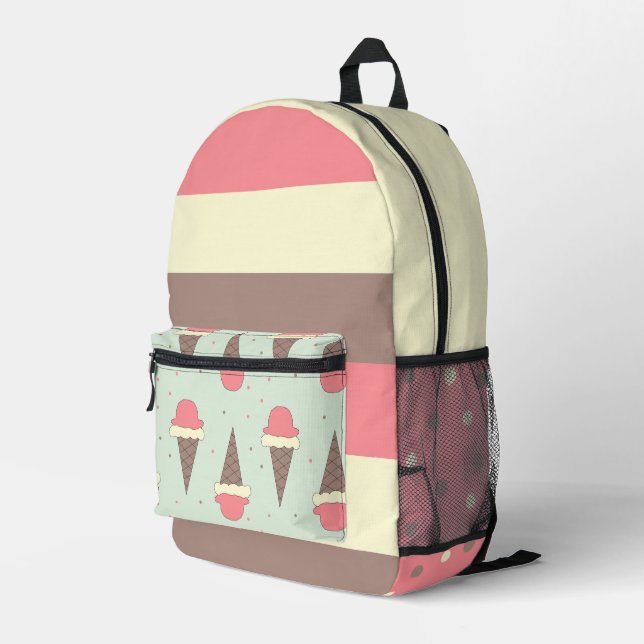 Neapolitan Ice Creme Rucksack (Rückseitige Ecke Rechts)