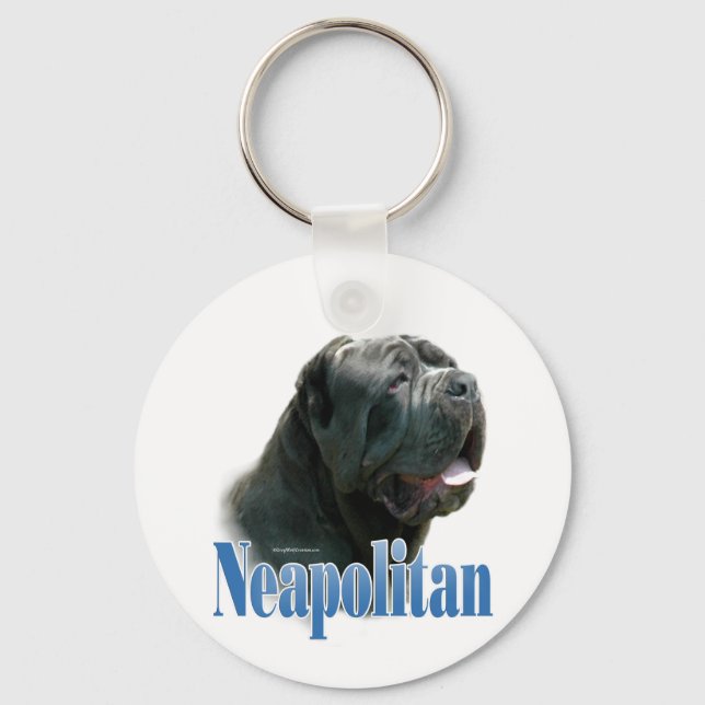 Neapolitan Mastiff; Mastino Napoletano; Neo Schlüsselanhänger (Vorderseite)