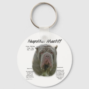 Neapolitan Mastiff (Tawny) Historisches Design Schlüsselanhänger