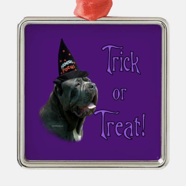 Neapolitan Mastiff Trick Ornament Aus Metall (Vorne)