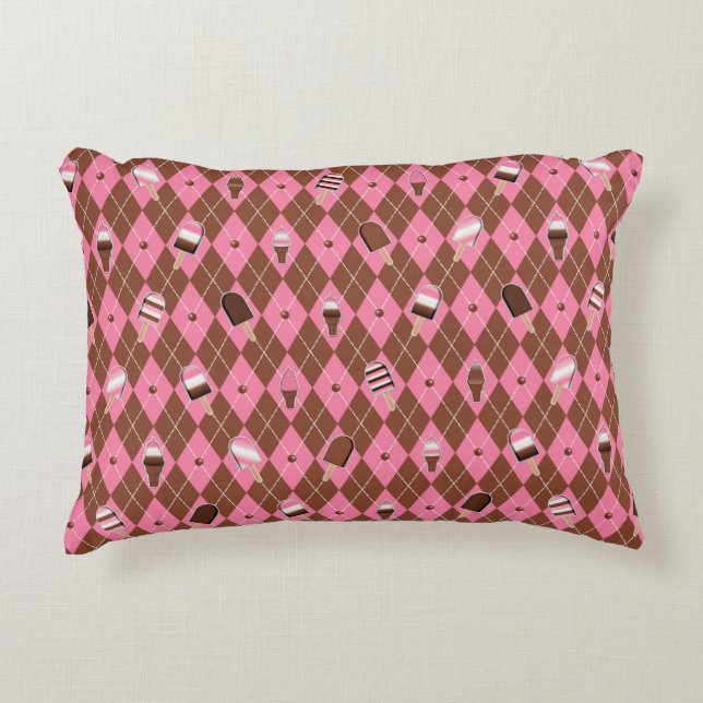 Neapolitan Stickers Raute-16x12 Accent Pillow Zierkissen (Vorderseite)