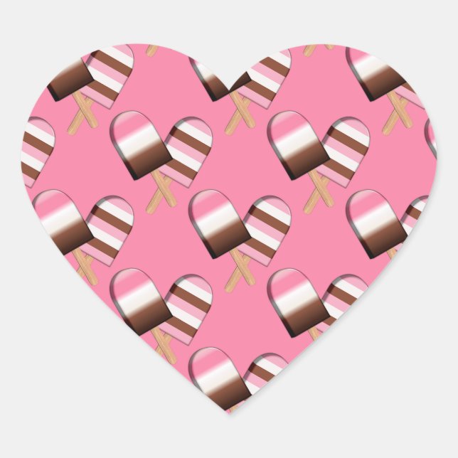 Neapolitane Eiscreme Bars-01-HERZ STICKERS (Vorderseite)