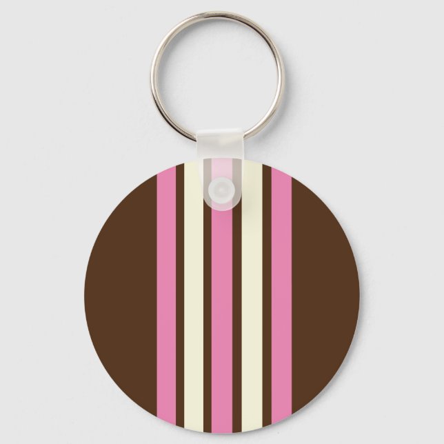 Neapolitaner Schlüsselanhänger (braun, rosa und cr (Vorderseite)