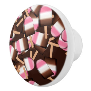 Neapolitanes Eiscreme-Bars mit 2 Keramiken Knob Keramikknauf