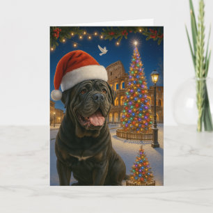 Neapolitanischer Mastiff-Feiertagskarte Feiertagskarte