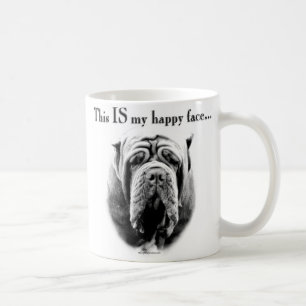 Neapolitanischer Mastiff-glückliches Gesicht Kaffeetasse