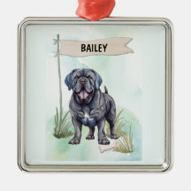 Neapolitanischer Mastiff Wasserfarbe Personalisier