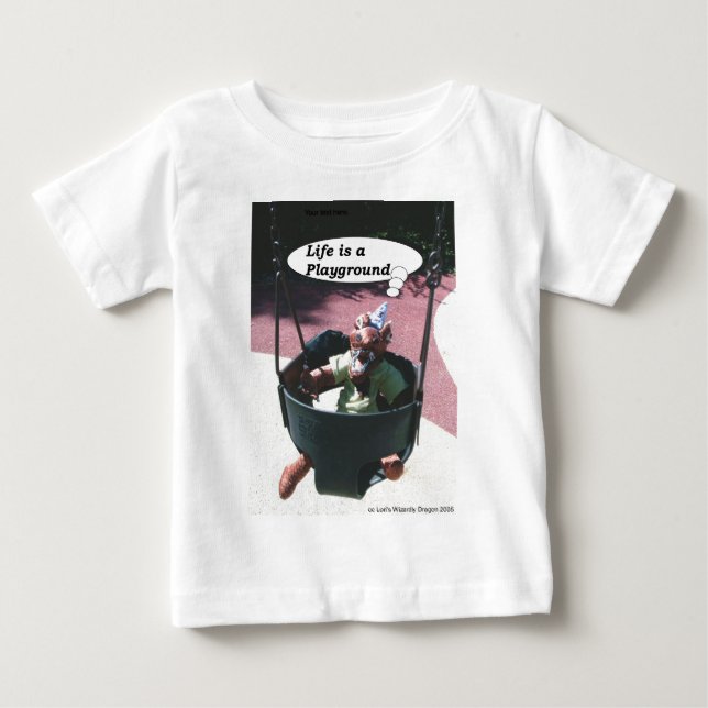 Nebby III im Schwingen Baby T-shirt (Vorderseite)