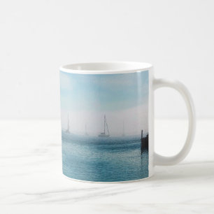 Nebel am Hafen von Mackinac Kaffeetasse
