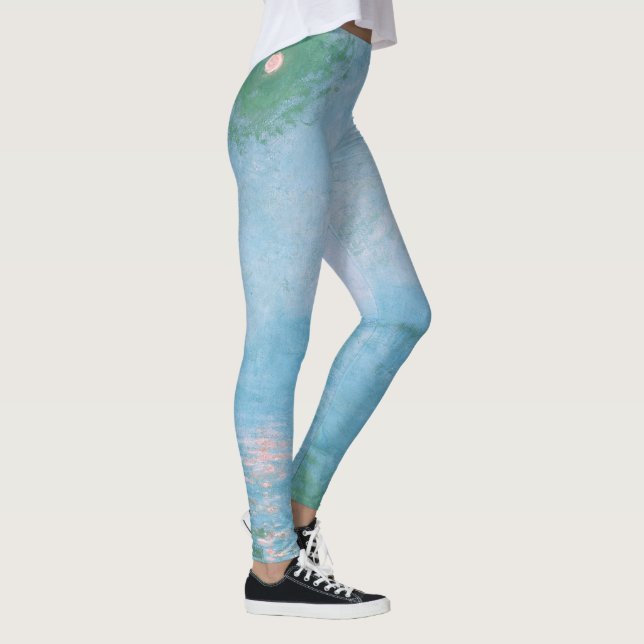 Nebel an der Themse (von Claude Monet) Leggings (Rechts)