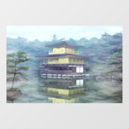 Nebel auf dem Goldenen Pavillon - Kyoto, Japan, As Fensteraufkleber