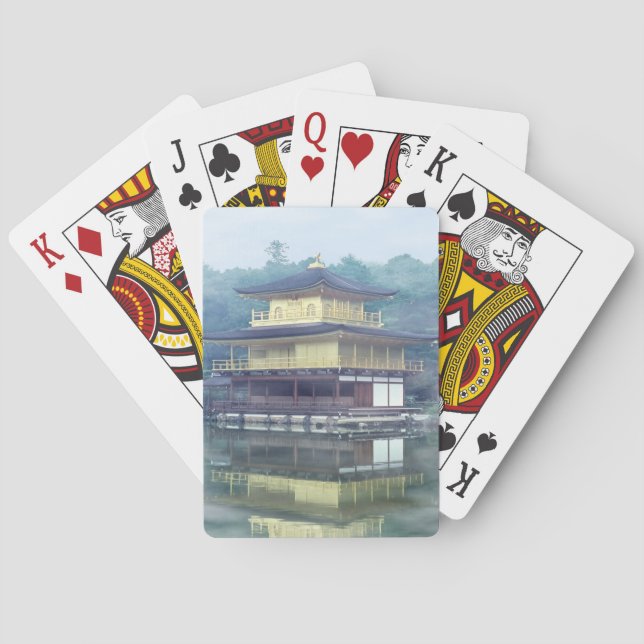 Nebel auf dem Goldenen Pavillon - Kyoto, Japan, As Spielkarten (Rückseite)