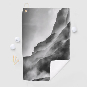 Nebel auf den Felsen Golfhandtuch