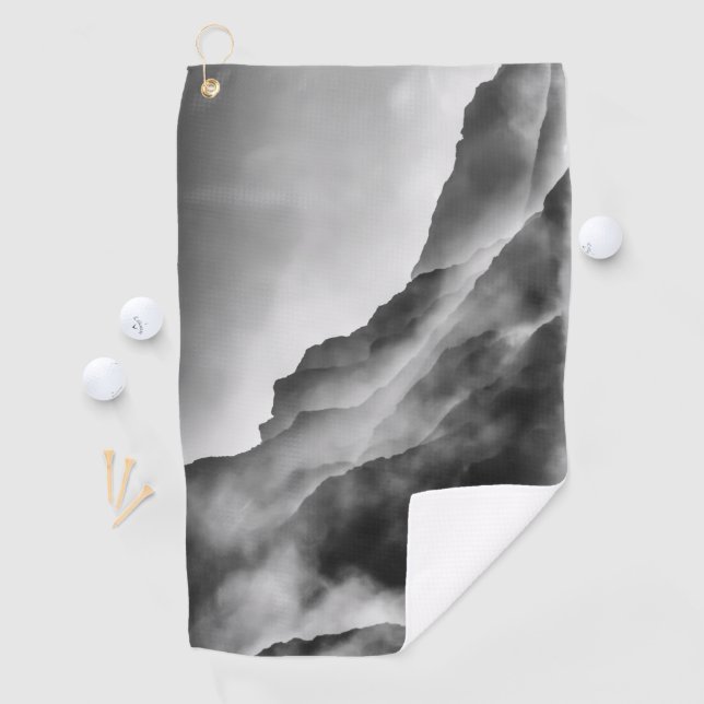Nebel auf den Felsen Golfhandtuch (Insitu)