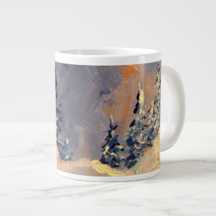 Nebel auf der Schnee-Spitze 2009 Jumbo-Tasse