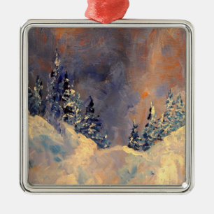 Nebel auf der Schnee-Spitze 2009 Ornament Aus Metall