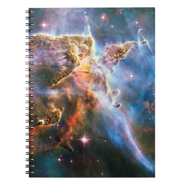 Nebel der Weltraumgalaxie. Universe Sterne. Hubble Notizblock (Vorderseite)