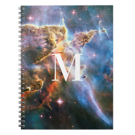 Nebel der Weltraumgalaxie. Universe Sterne. Monogr Notizblock